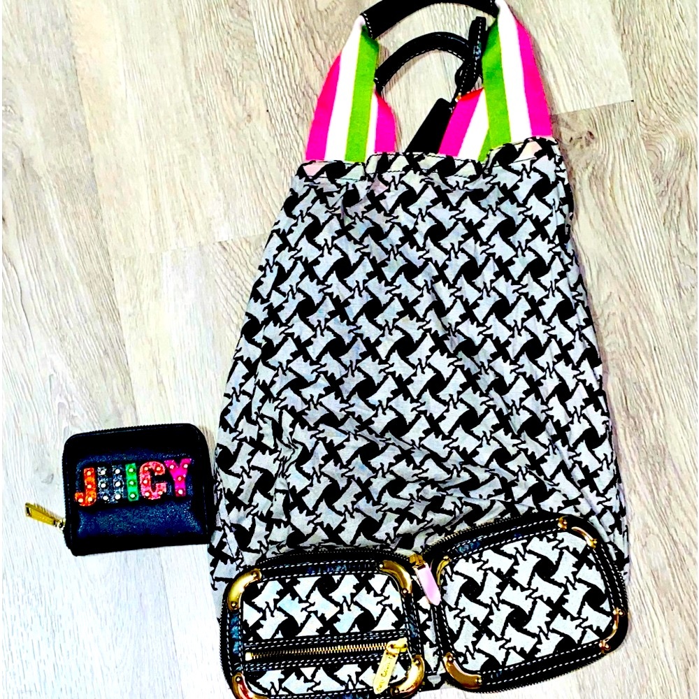 Y2K Juicy Couture OOAK  Surprise Travel Bag & Black Wallet